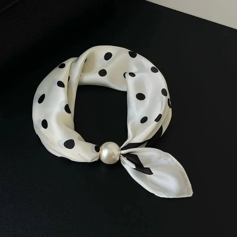🔥HOT SALE🔥🧣 Effortless Glamour: Pop-On Pearl Necklace Scarf ✨