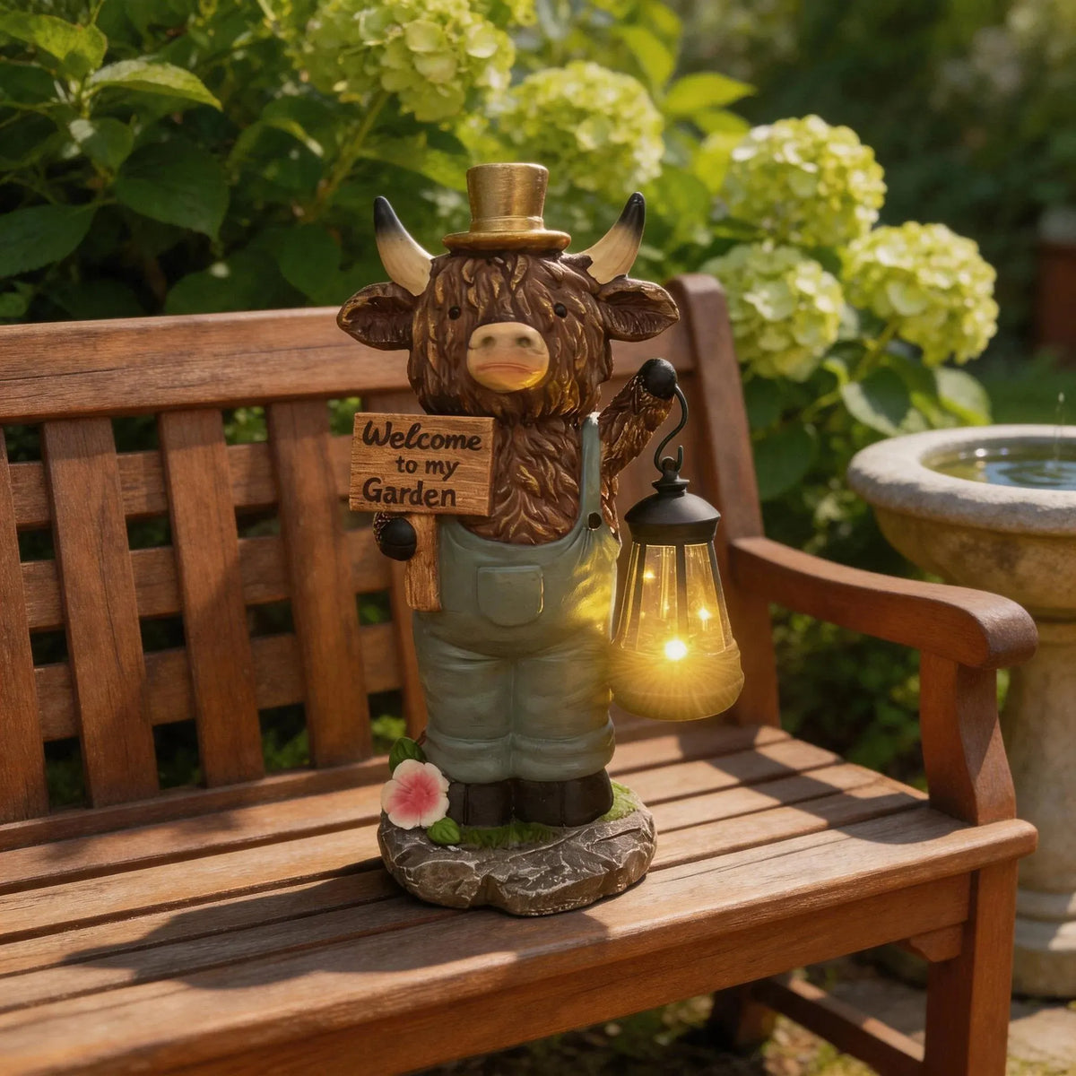 🔥HOT SALE🔥Scottish Highland Bull Garden Welcome Light
