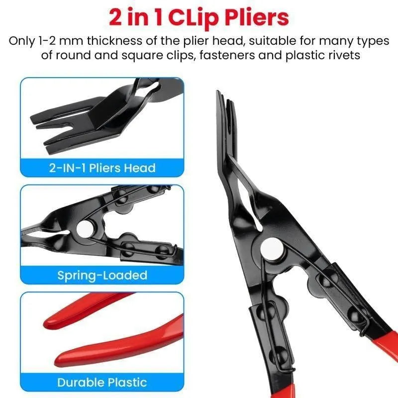 Automotive Electrical Disconnect & Trim Clip Pliers Set