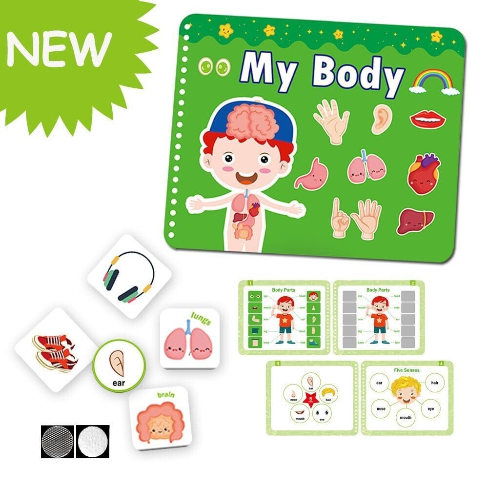 🔥Keep Your Kids Away From Electronics - Early Education Enlightenment Quiet Sticker Toy🎁-BUY 2 FREE SHIPPING