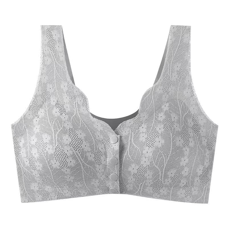✨SALE 49% 🔥🔥🔥– Plus Size Zero Feel Lace Full Coverage Front Closure Bra