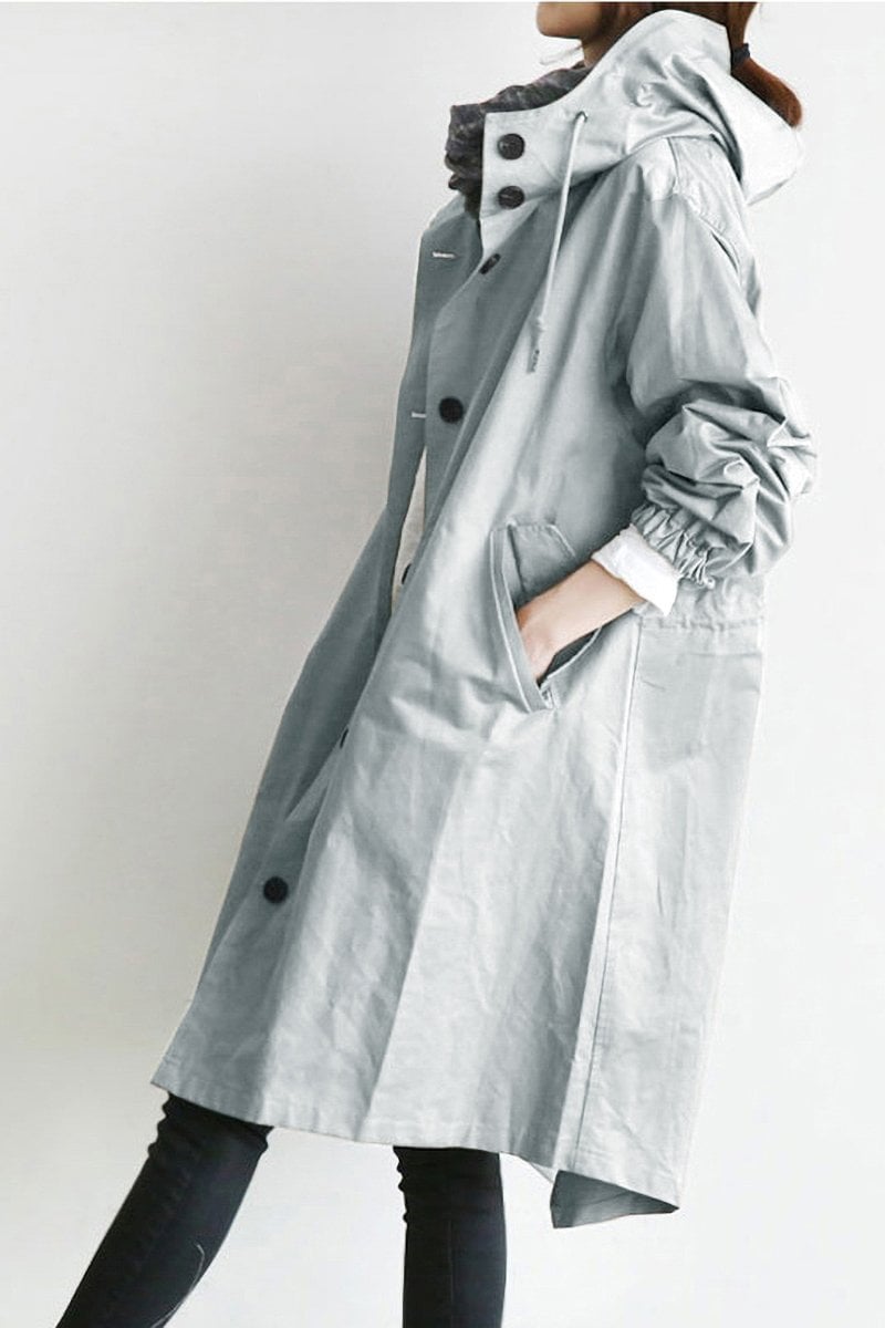 🔥LAST DAY 57% OFF - Hooded Trench Coat (BUY 2 FREE SHIPPING)