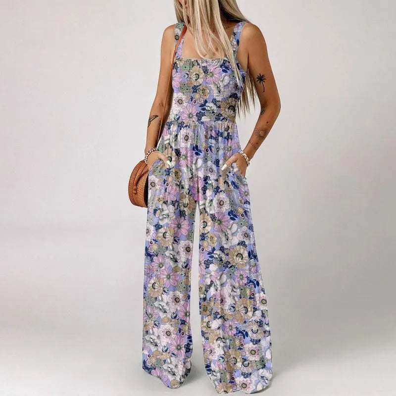 Bohemian Print Sleeveless Jumpsuit (Buy 2 Free Shipping)
