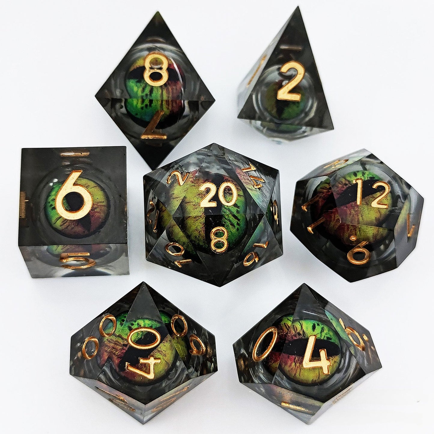 Cthulhu two-color dragon eye movable DND dice