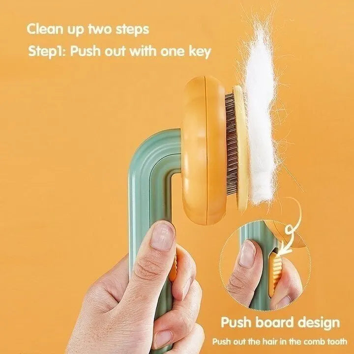 NEW YEAR HOT SALE 40% OFF-Pumpkin Pet Grooming Tool Pet Remove Hair Brush