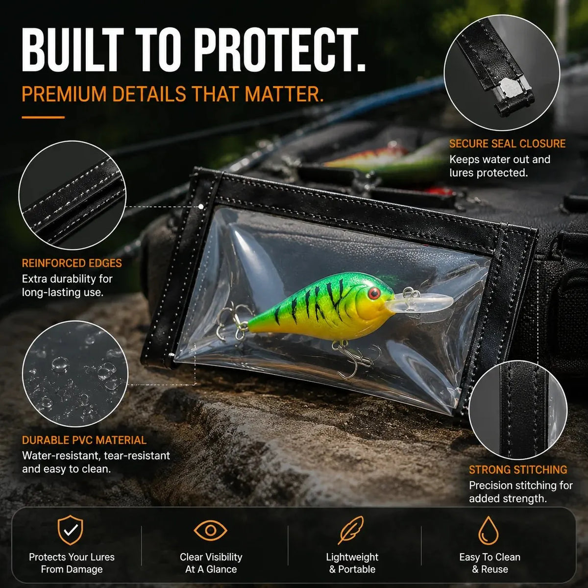 🔥HOT SALE🔥🎣 Fishing Lure Protective Case | Soft Bait Storage Box For Anglers