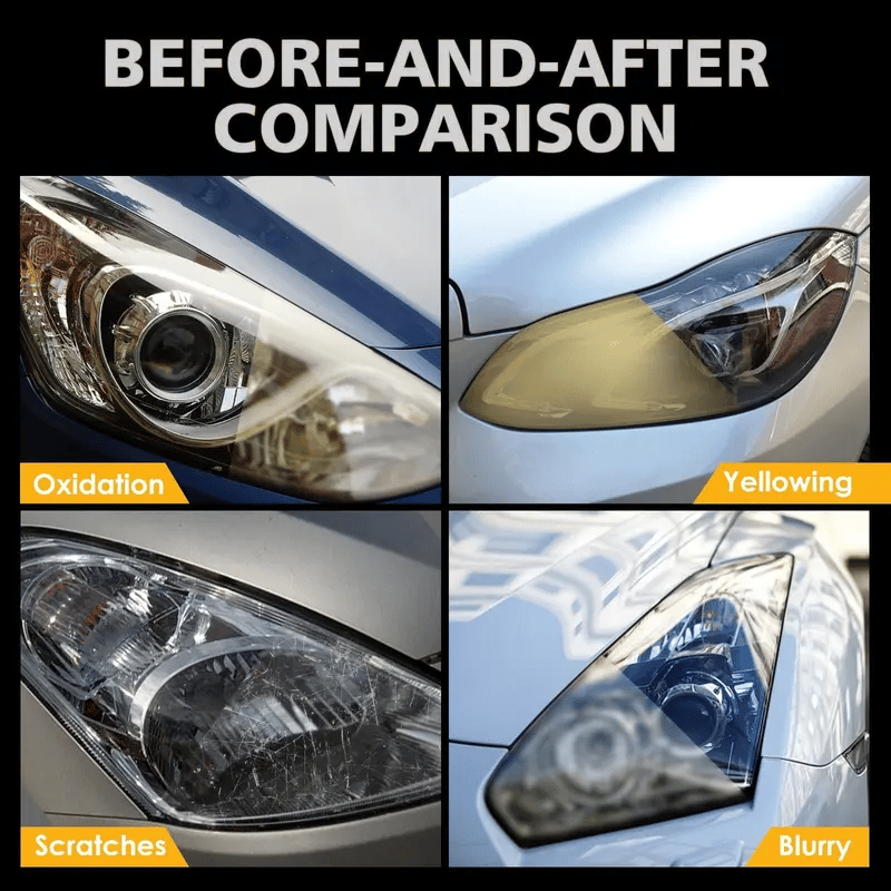 🎉🚘Automotive Headlamp Restoration Fluid Kit