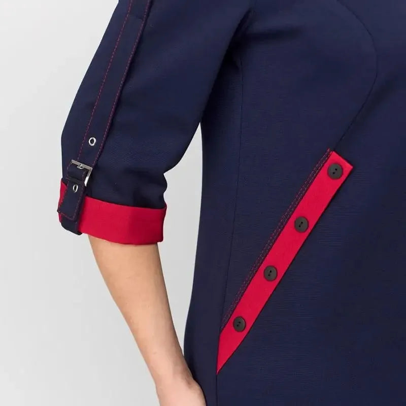 Fashionable high-end women's dress with side zipper