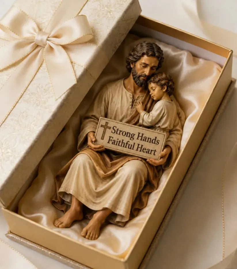 🔥Father‘s Day 50% OFF ✨Hand-Painted Ceramic Saint Joseph ✝️Protector of Fathers🙏