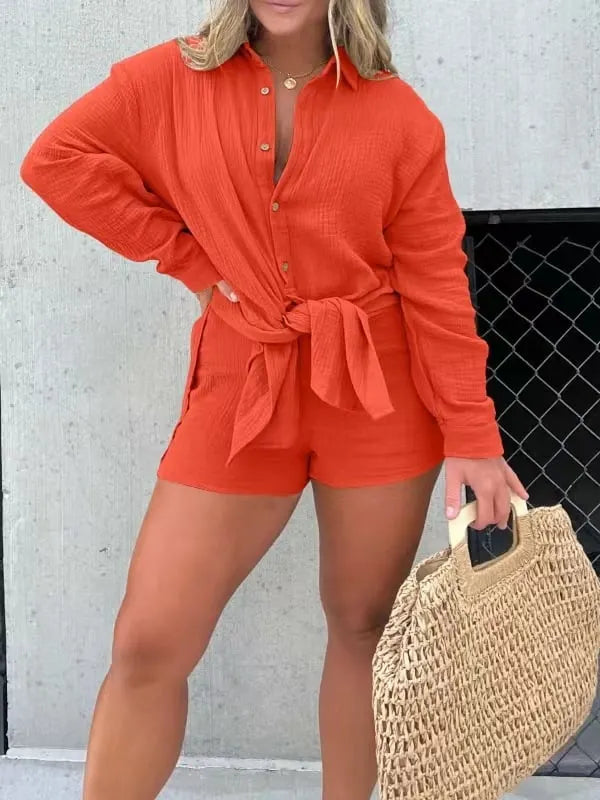Double-layer Shirt & Shorts Romper Dress (Buy 2 Free Shipping)