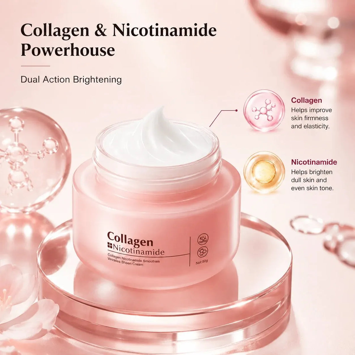 🔥 HOT SALE 🔥🌸 Radiant Collagen & Nicotinamide Smoothies Cream