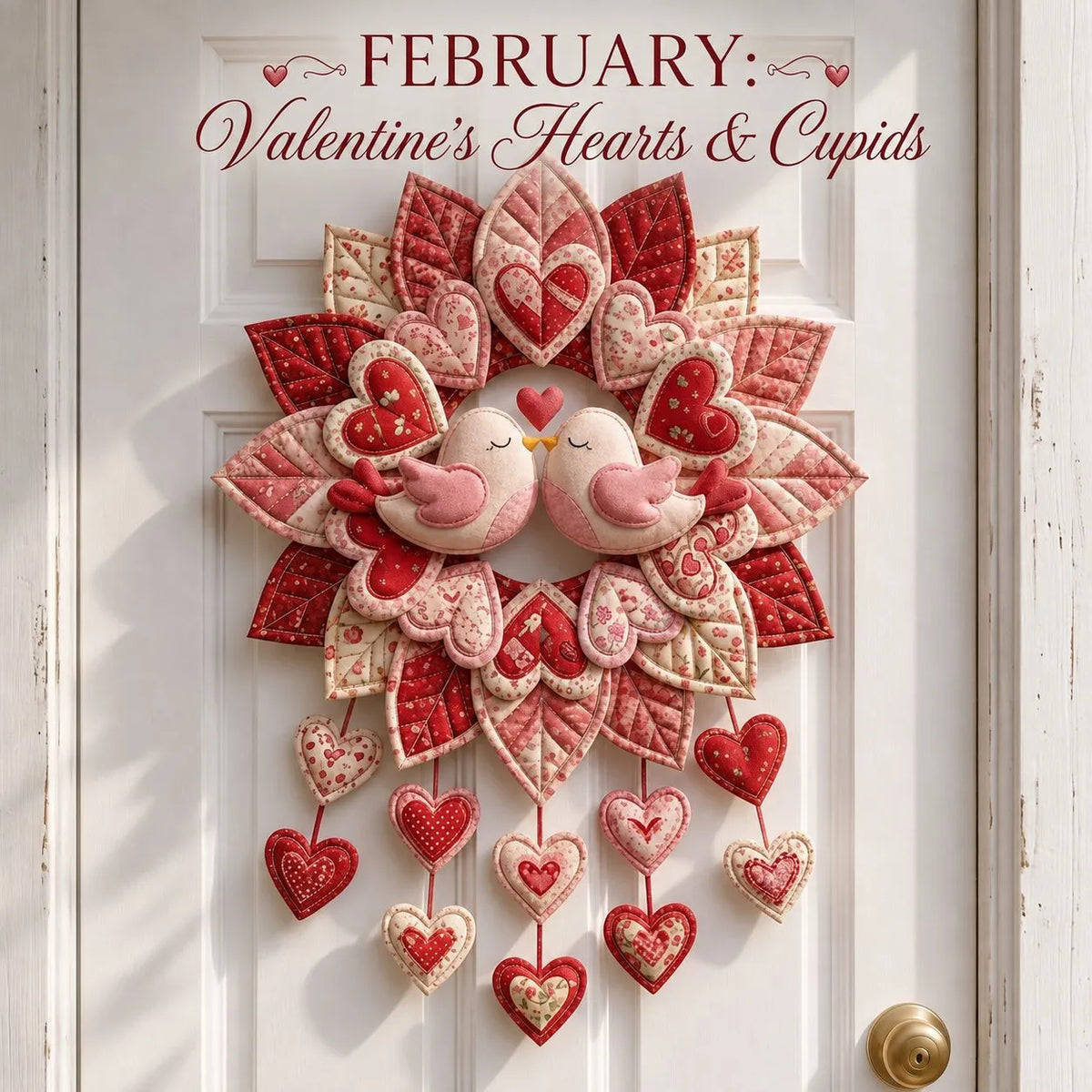 🎉 Beginner-Friendly 12-Month Themed 3D Quilted Door Hanger Sewing Kit Collection | Complete Kit with Coordinated Fabrics, Sewing Materials & Step-by-Step Guide Included 💕