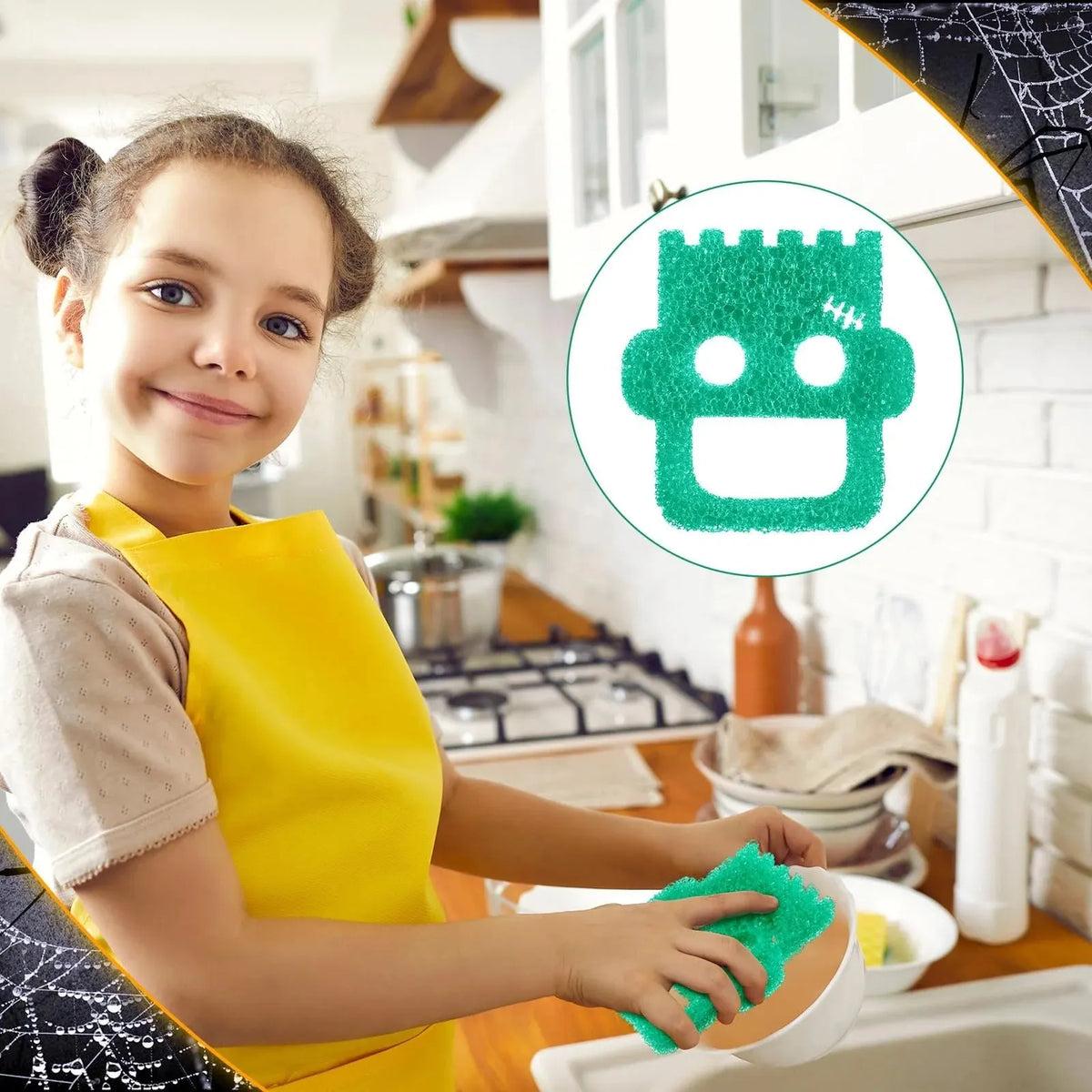🎉6 Pcs Halloween Cleaning Sponges