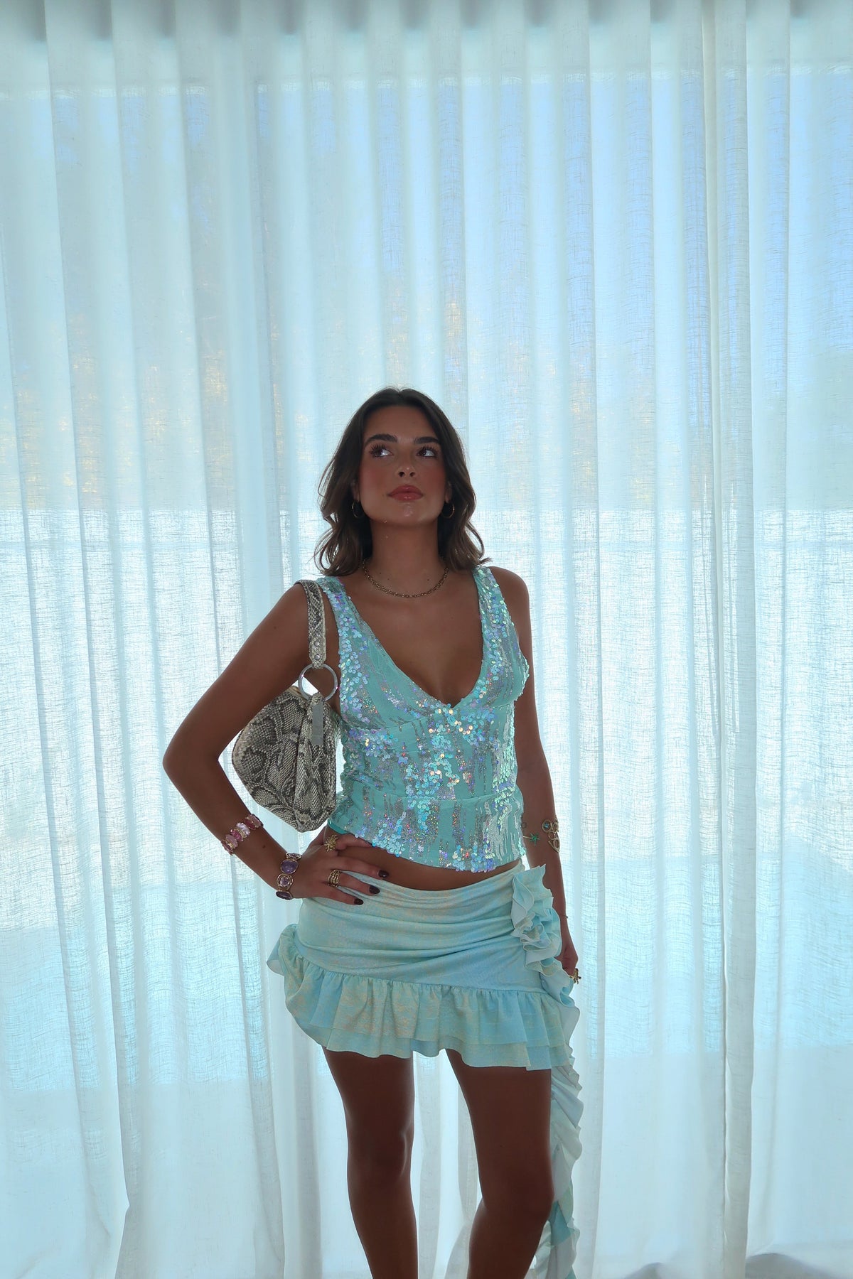 Bubblegum Sequin Cami Top