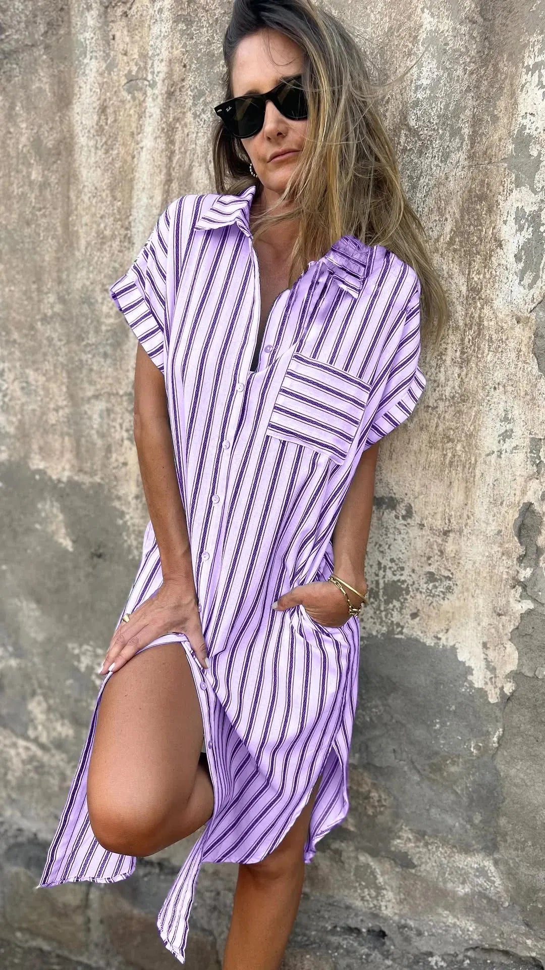 Pocket Stripe Dress