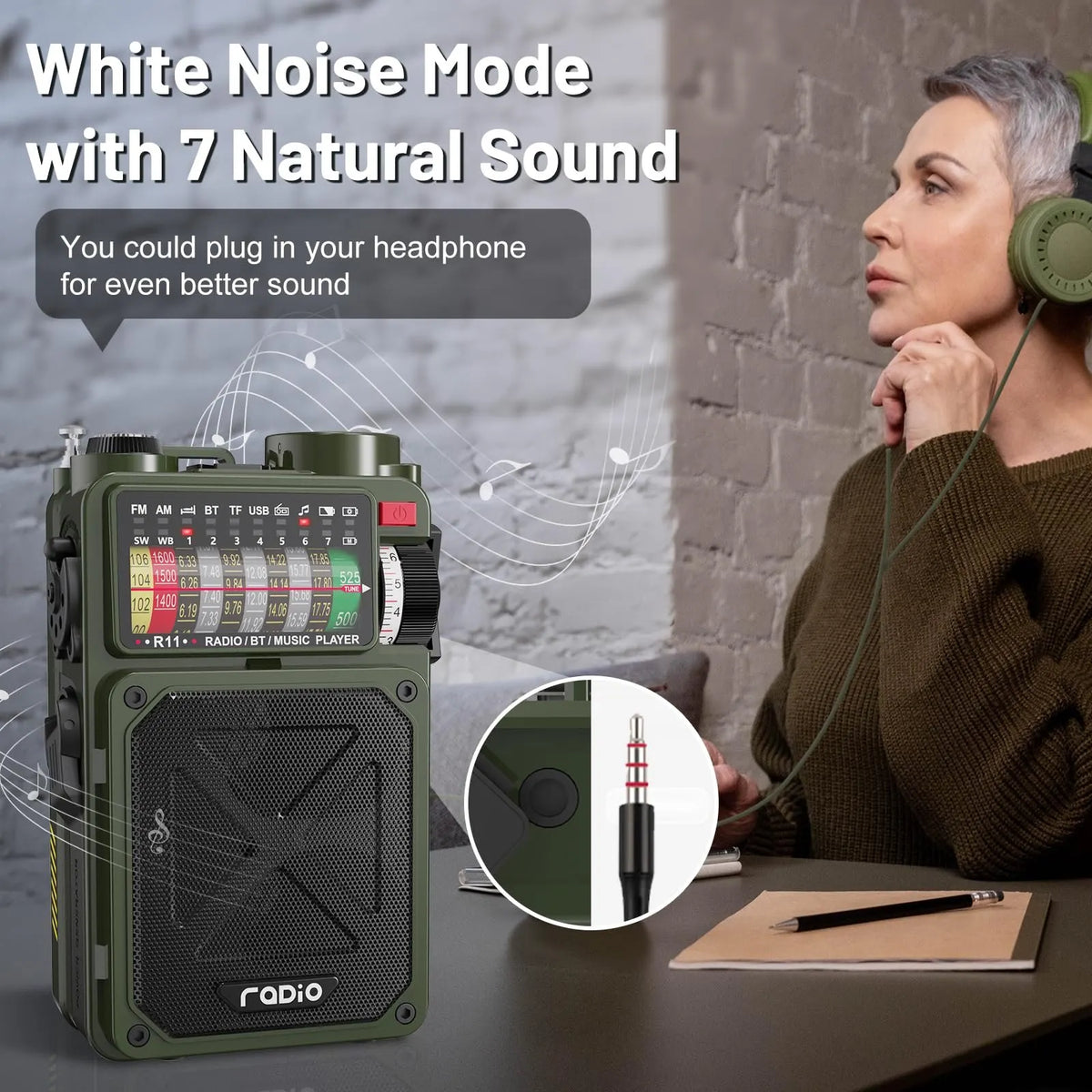 Emergency Crank Radio with Bluetooth