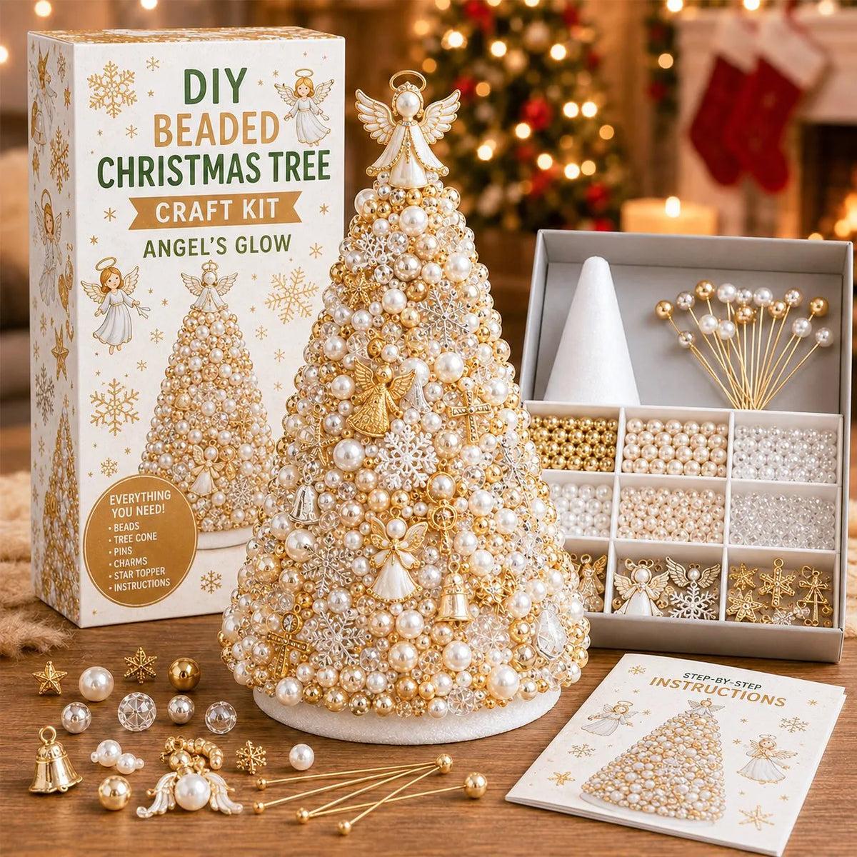 🔥Last Day 49% OFF - 🎄✨ DIY Beaded Christmas Tree Craft Kit(📦Buy 2 Free Shipping)