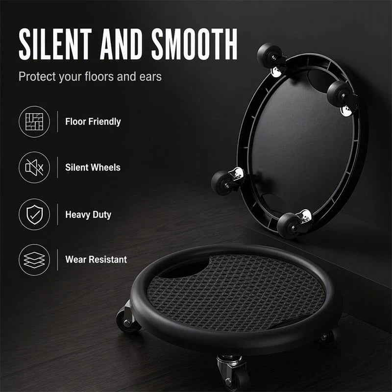 🎉Abdominal Roller Wheel Disc with Knee Mat – Stable 💪