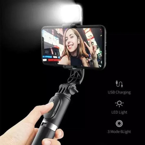 🎸New 6 In 1 Wireless Bluetooth Selfie Stick