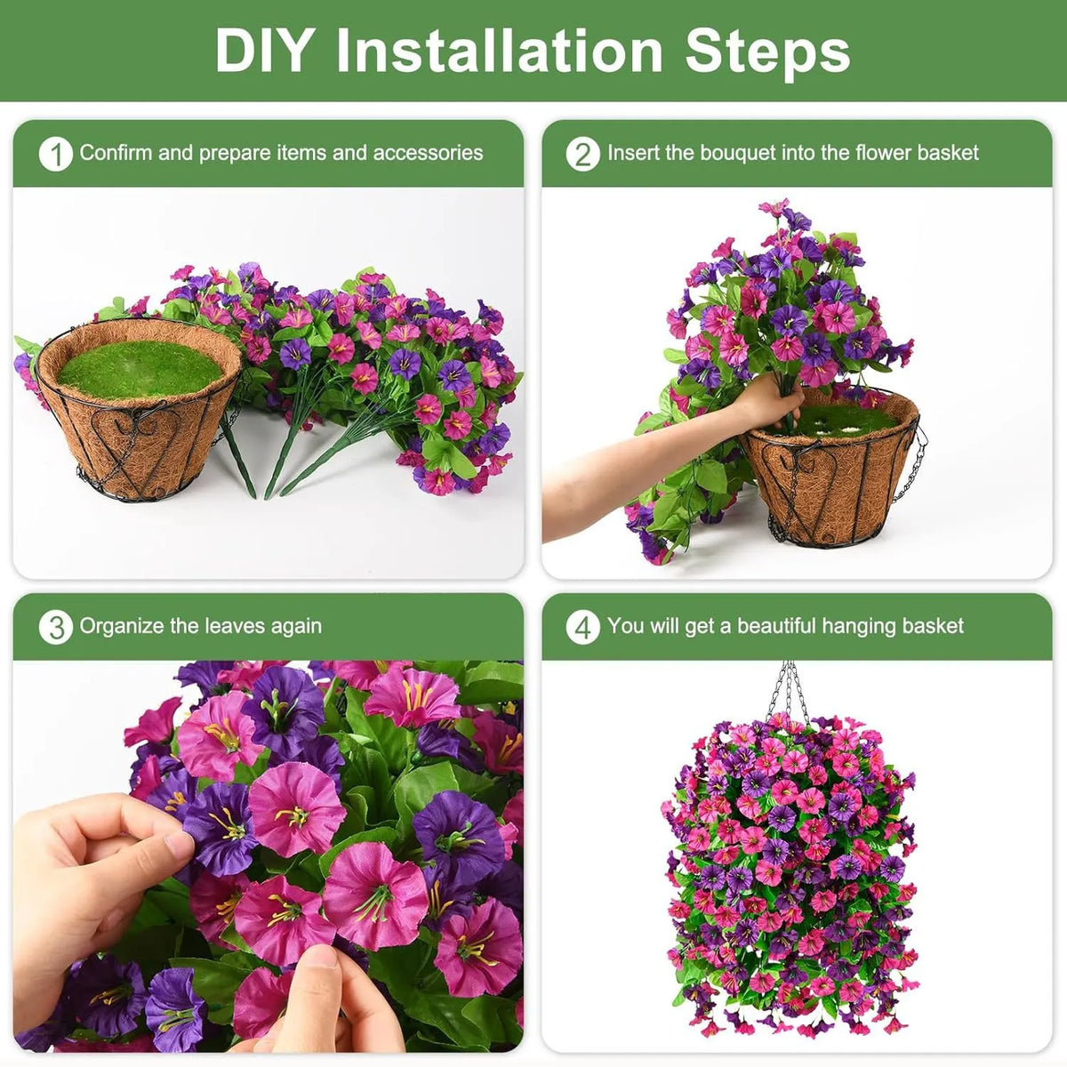 🔥HOT SALE🔥🌺UV Resistant Hanging Artificial Morning Glory Vine 💖