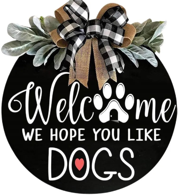 (Last Day Promotion-SAVE 50% OFF) 18′′ Front Door Welcome Wooden Sign - Buy 2 Free Shipping
