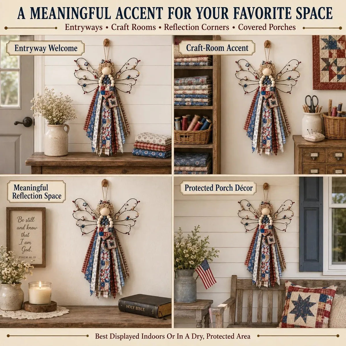 🔥 HOT SALE 🔥🪽 Angel Fabric Hanging DIY Kit