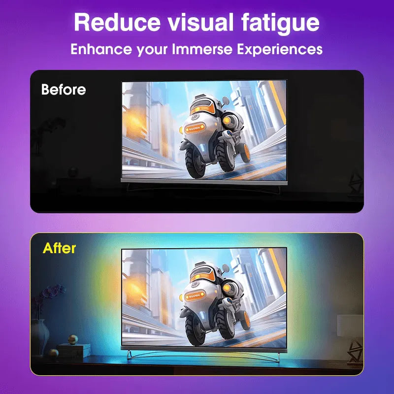 TV Backlight - Color Picker Graffiti Television Screen Synchronous Light Strip
