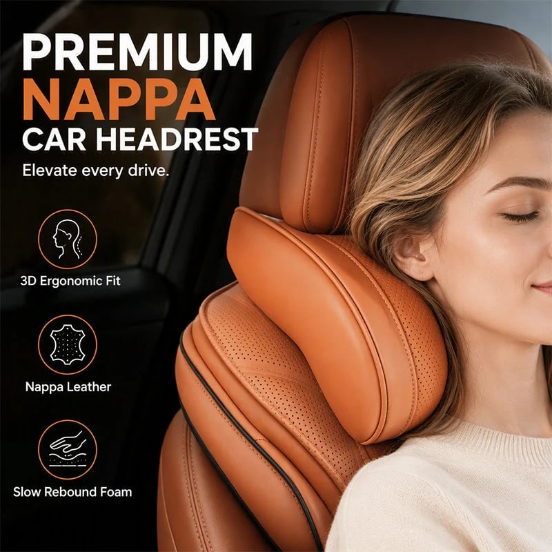 🎉💤 Relieve Driving Fatigue! Universal Memory Foam Car Headrest Neck Pillow, Ergonomic Support Auto Neck Cushion for Long Road Trips
