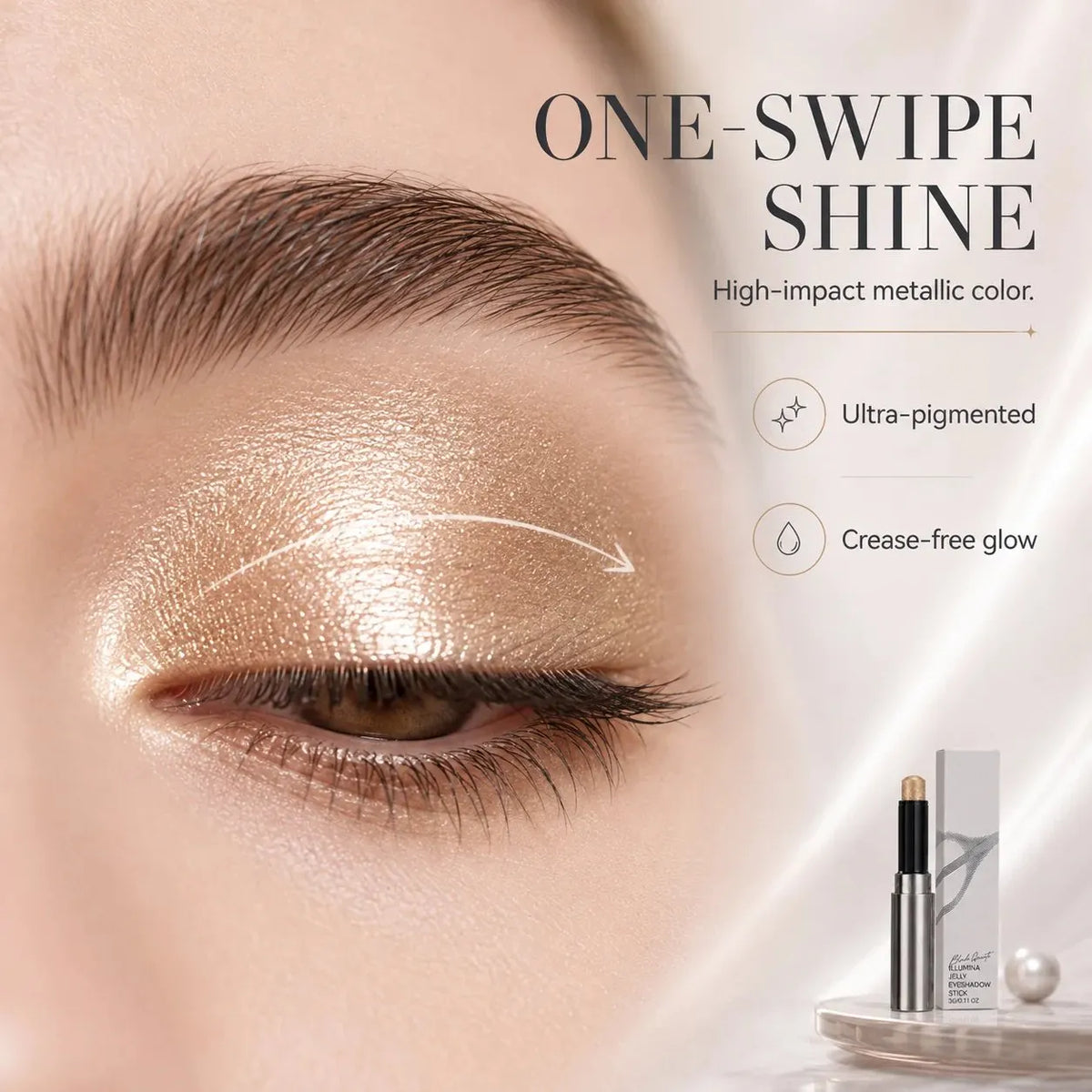 🔥 HOT SALE 🔥💧Jelly Eyeshadow Stick – Metallic Shimmer Eye Color