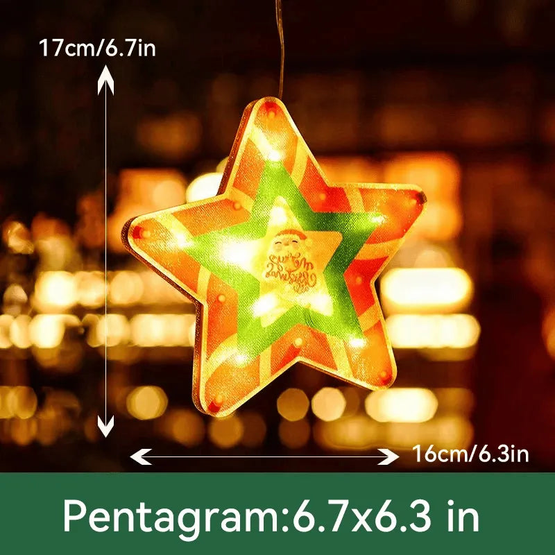 🎄Christmas Window Hanging Lights 🌟