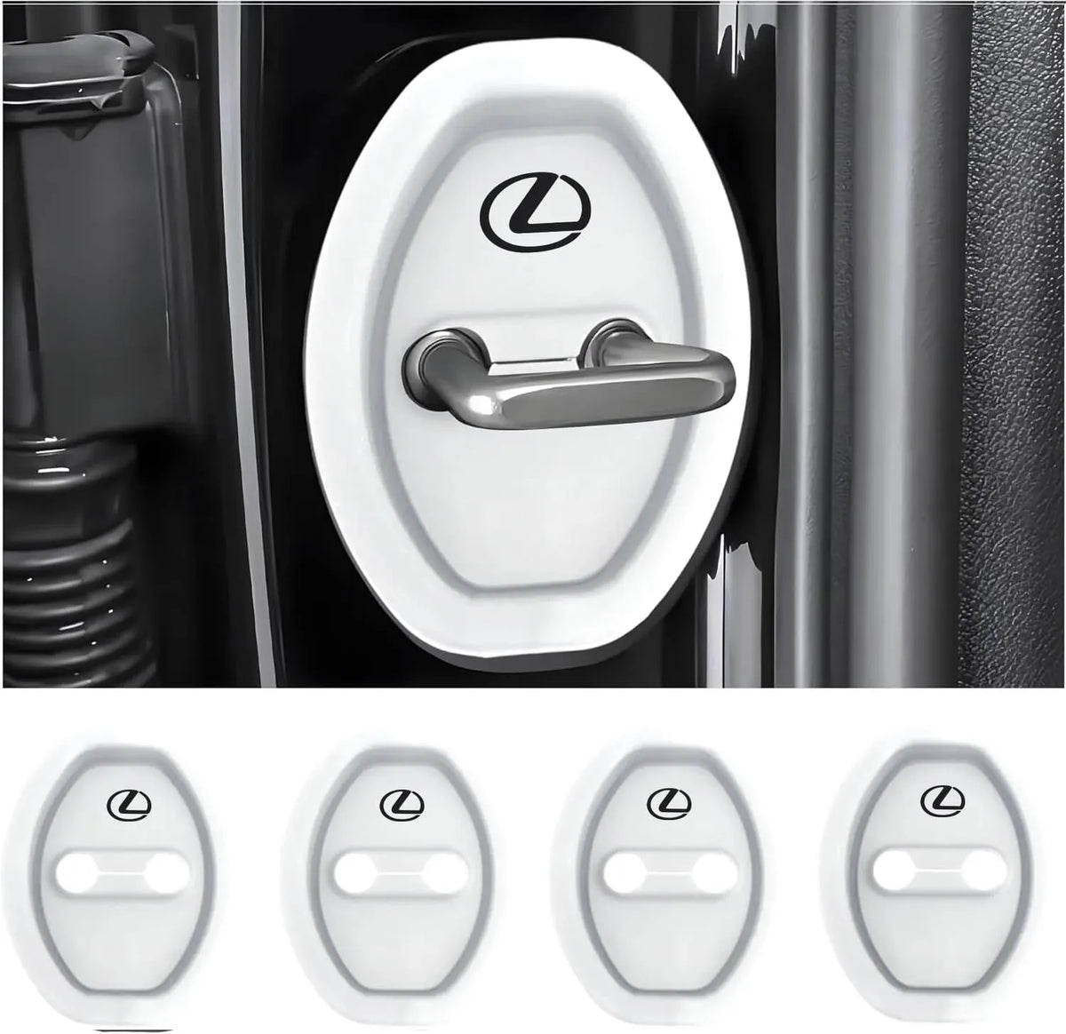 Eptchn Universal Silicone Car Door Covers Protector (4 PACK)