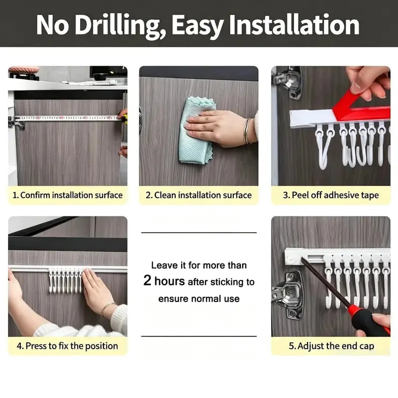 Multifunctional Slide Rail Hook