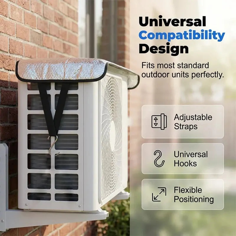 🎉☀️ Reflective AC Outdoor Unit Cover – Protect Your Air Conditioner From Heat & Sun Damage