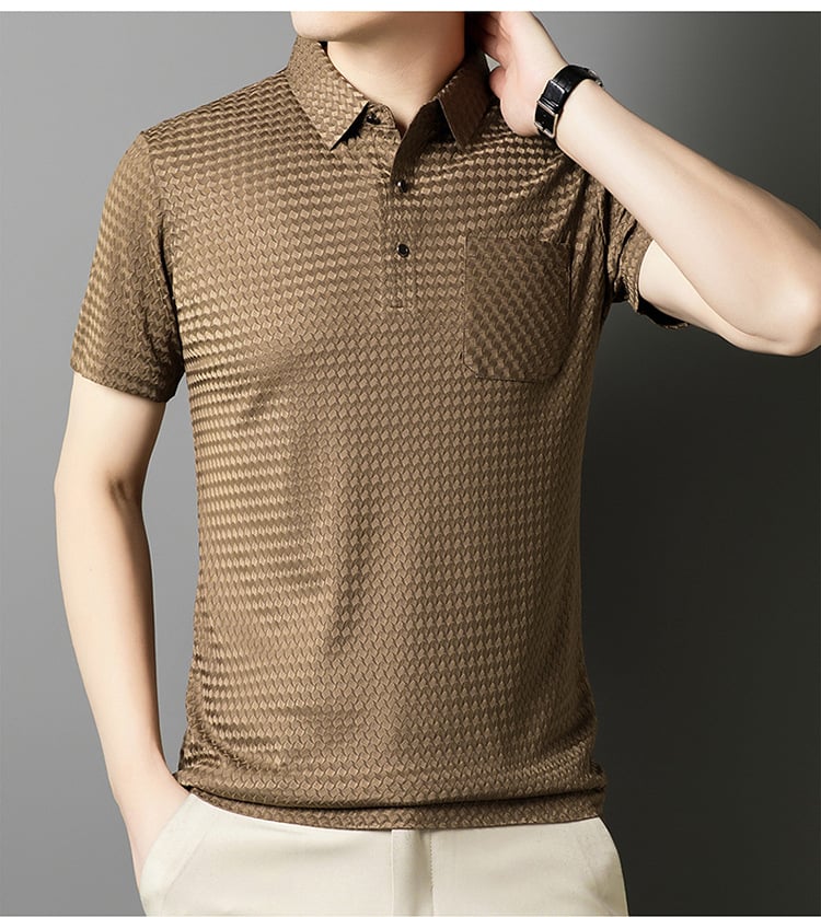 Structured Short-Sleeve Shirt for Men