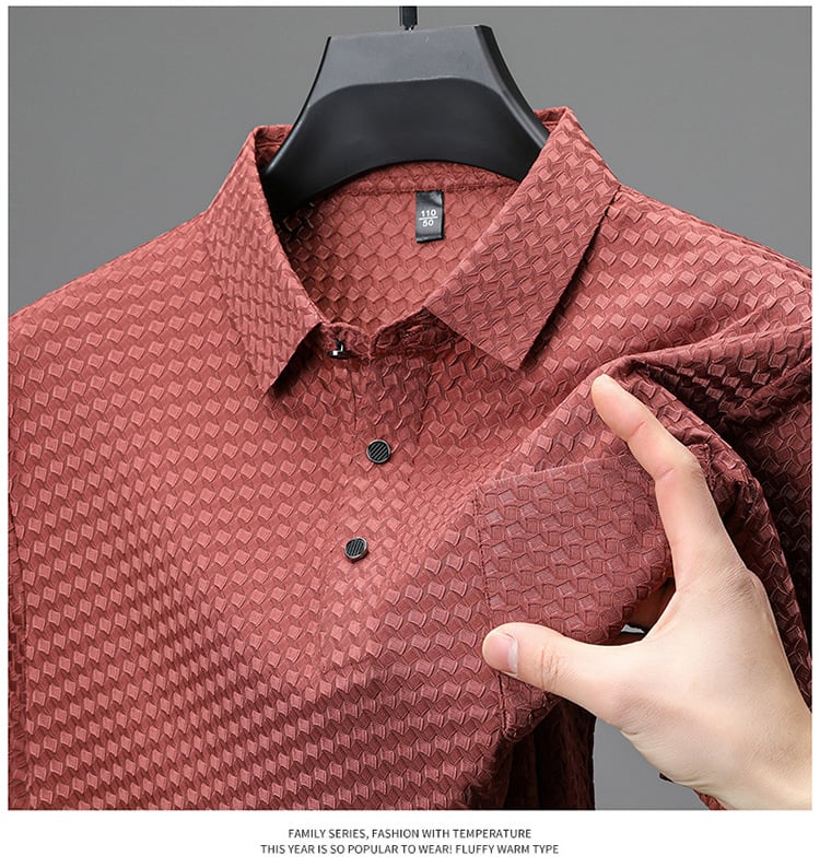Structured Short-Sleeve Shirt for Men