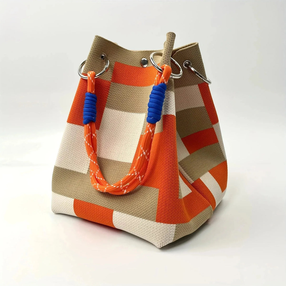 🔥HOT SALE🔥👜🏅Boho Woven Polyester Bucket Bag