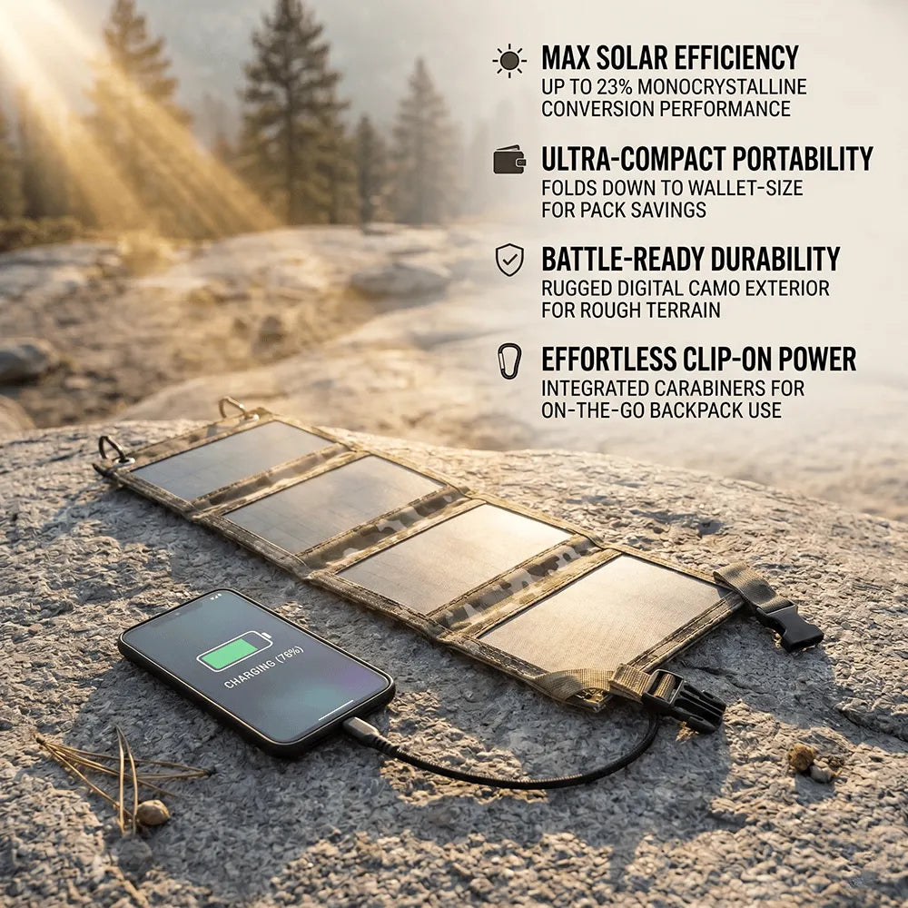 🔥HOT SALE🔥 Foldable 10W Solar Charger Panel with USB Output