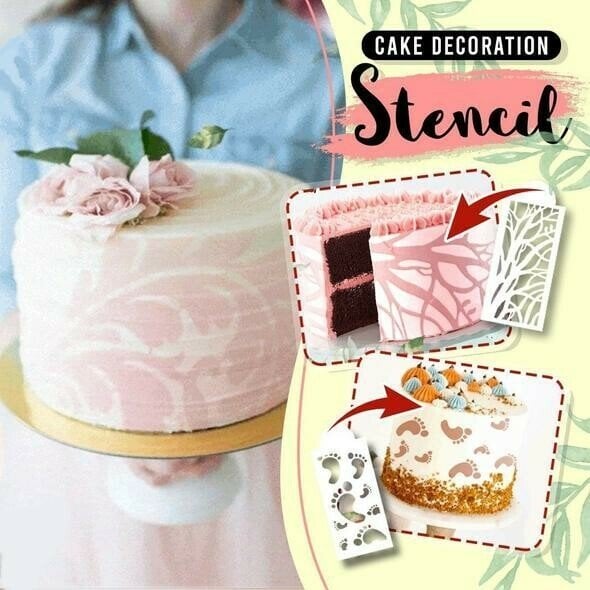 (Early Mother's Day Sale- SAVE 🔥48% OFF🔥) Cake Decoration Stencil
