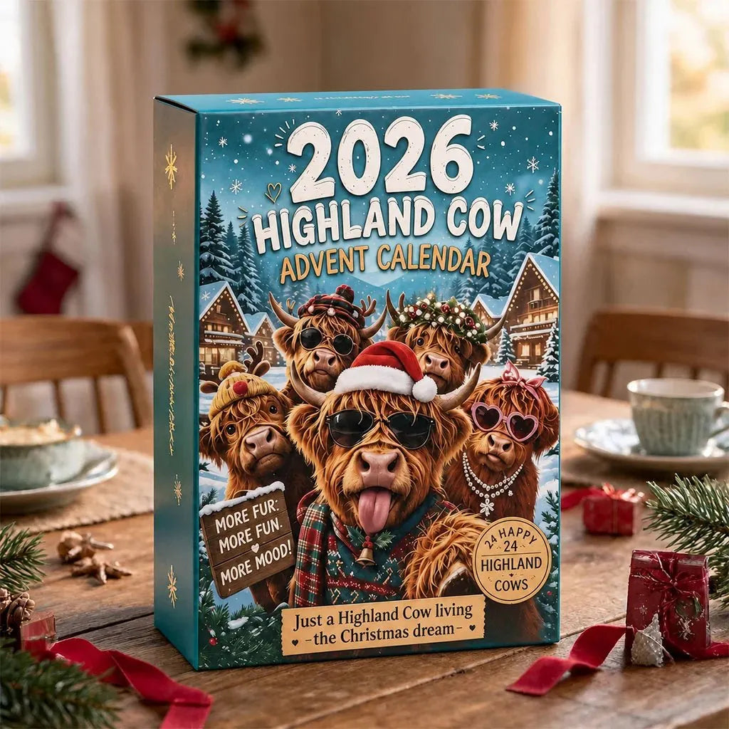 🎉49% OFF - 🐂🎁2026 Highland Cow Advent Calendar | Every Day Brings New Surprises(📦Buy 2 Free Shipping)