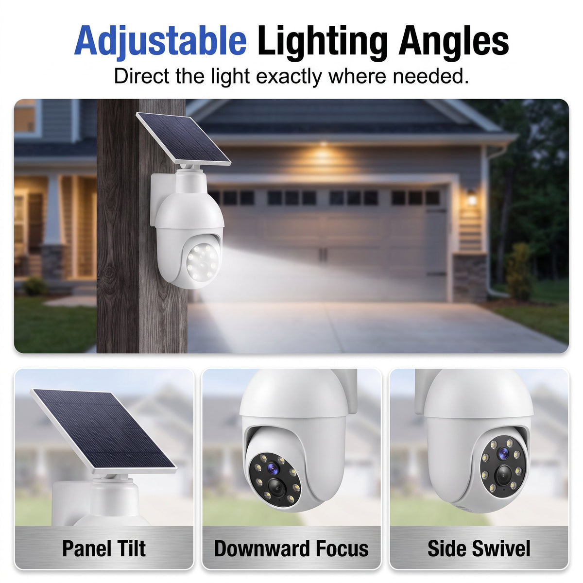 🔥HOT SALE🔥⏰Sale 49% OFF - Solar-Powered Simulated Surveillance Camera Street Light