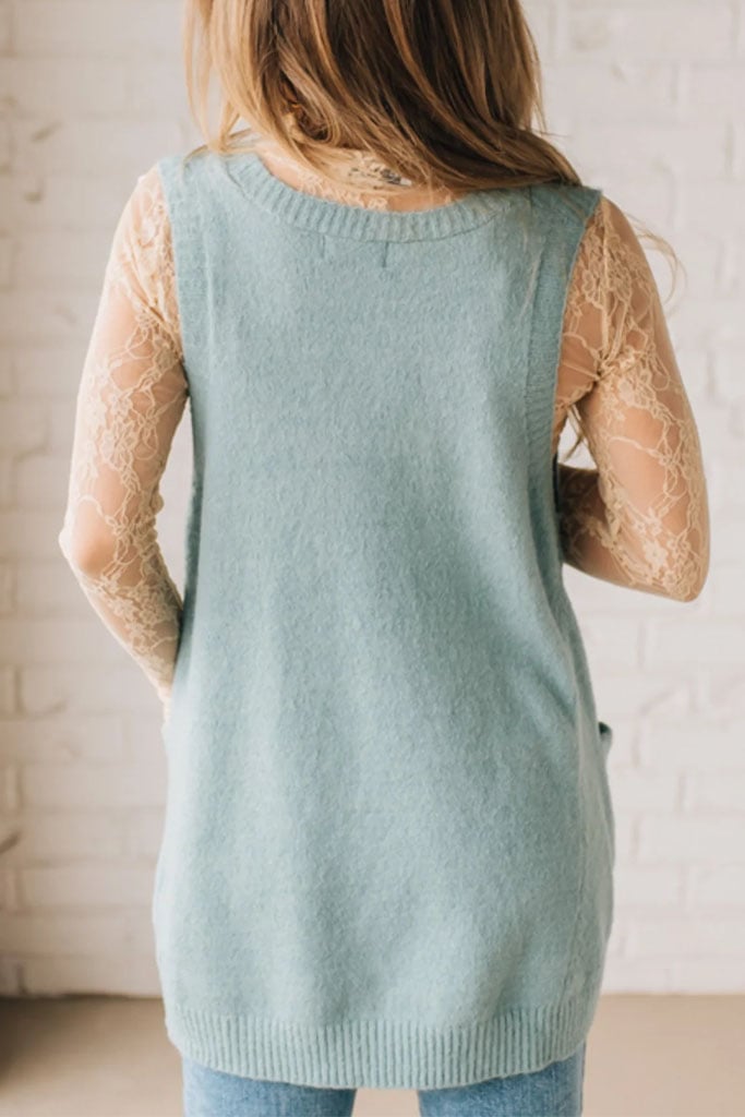 Women's Cozy Pocket Sweater Vest
