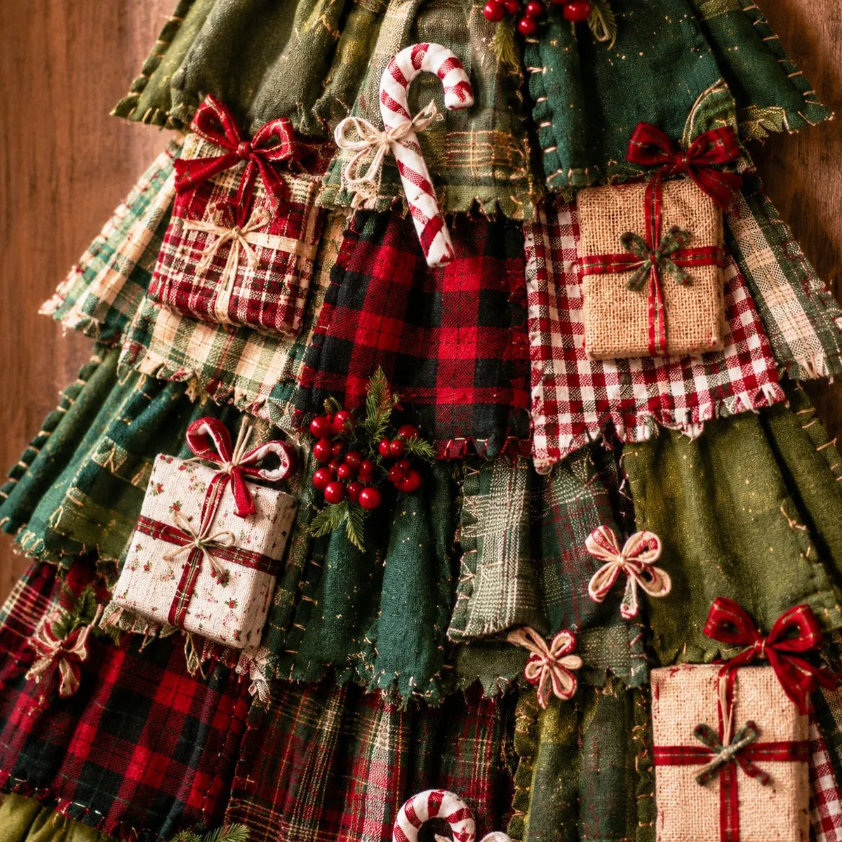 🎉🎄Beginner-Friendly DIY Oversized Patchwork Christmas Tree Door Hanging Kit | Complete Kit with All Tools & Step-by-Step Guide Included 💕