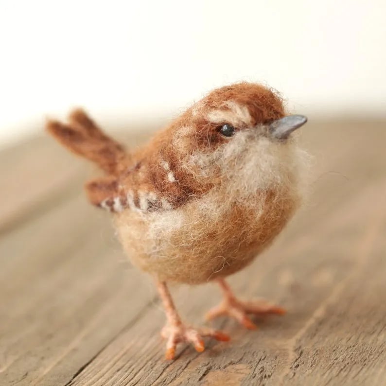 🎈Handmade Wool Songbirds – Eco-Friendly Needle Felted Birds🐦✨