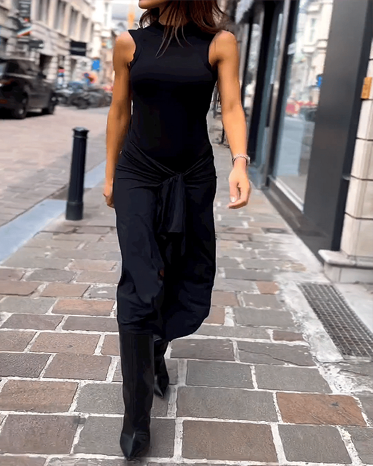 Sleeveless Slim Fit Long Dress