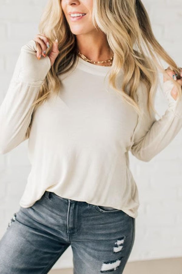 Mineral Wash Thumbhole Tee (Buy 2 Free Shipping)