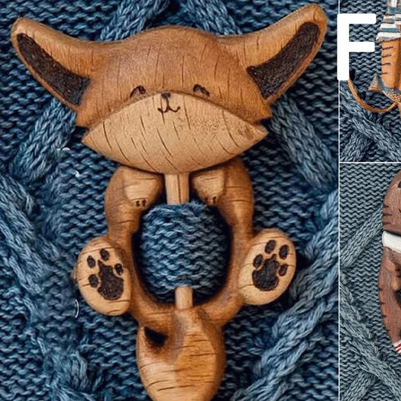 🐾Wooden Animal Brooches