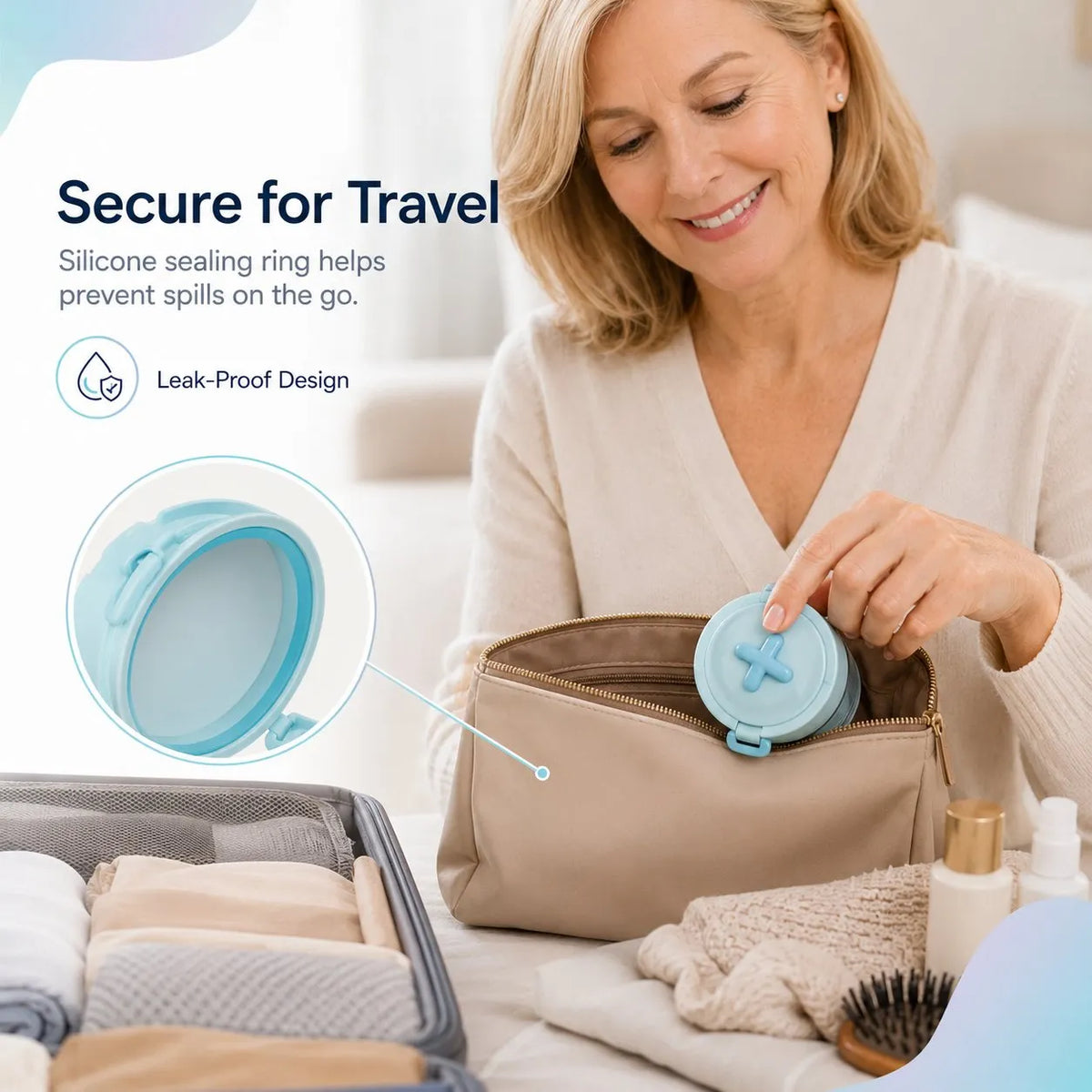 💧Last Day 50% OFF - Portable Retainer and Denture Cleaning Case with Magnetic Lifting Tray