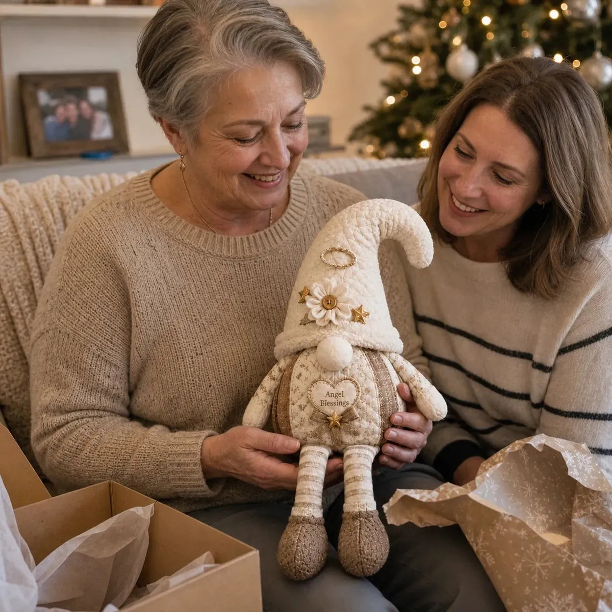 🎉⏳ Last Day 49% OFF – 🎄Beginner-Friendly DIY Quilted Christmas Gnome Shelf Sitter Kit | Complete Kit with Coordinated Fabrics, Filling & Step-by-Step Guide Included 💕