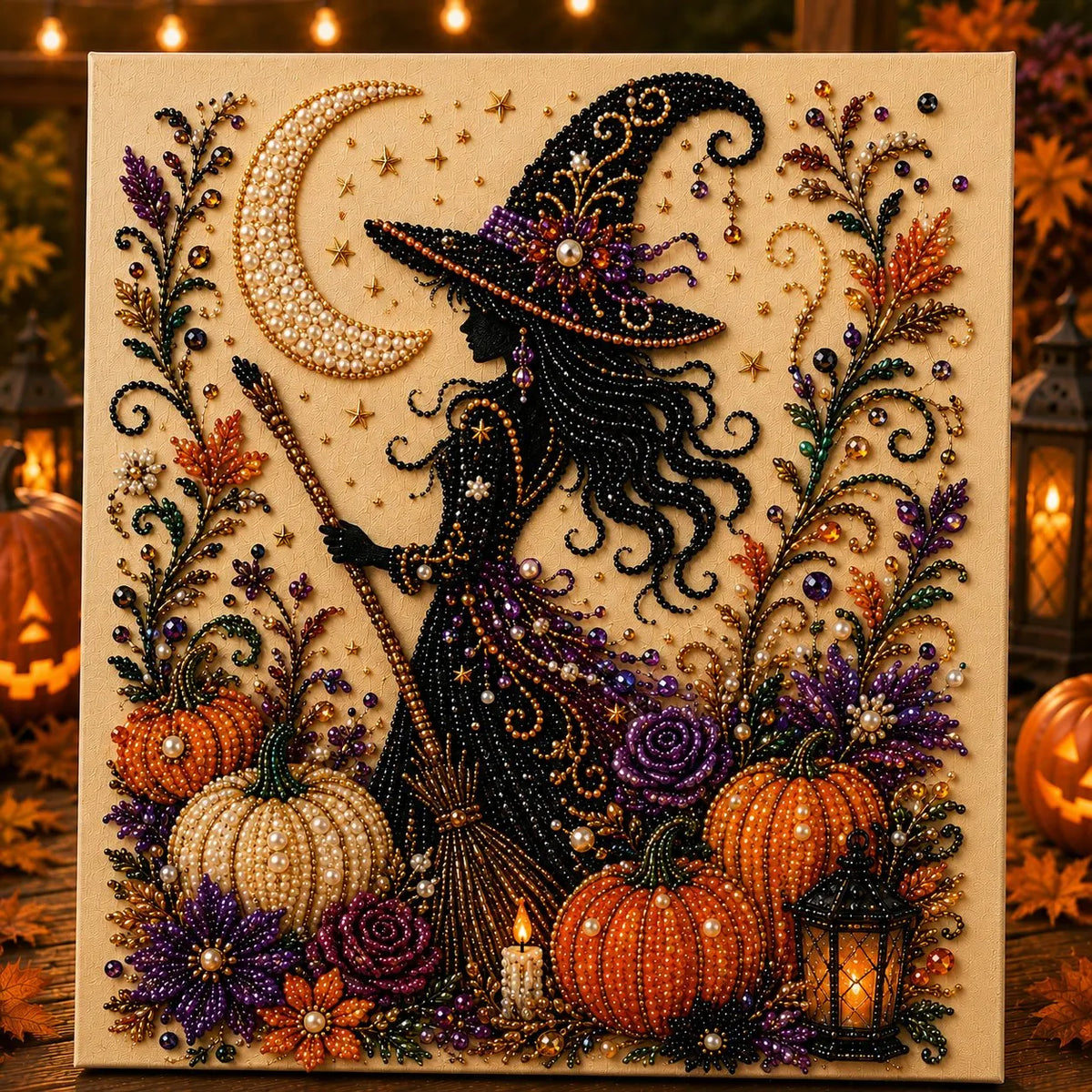🔥Last Day 49% OFF - 👻✨Halloween Ghost Pearl Art DIY Kit