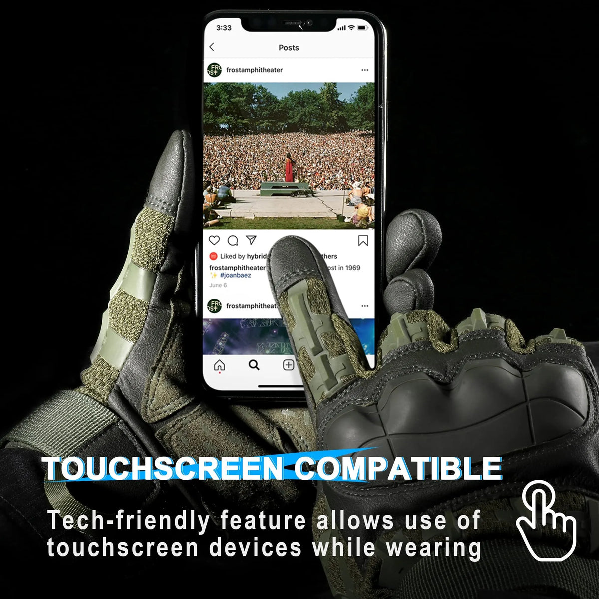 Rubber Guard Tactical Gloves